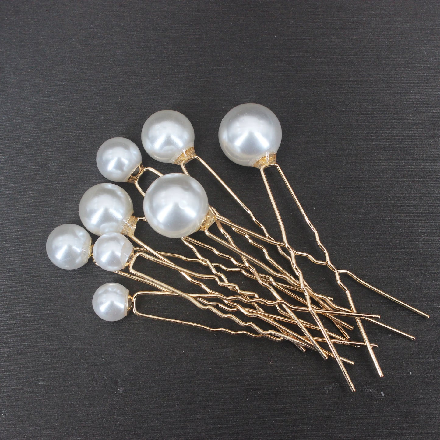 Elegant Bridal Rhinestone Hair Pins with Pearls for Wedding and Party