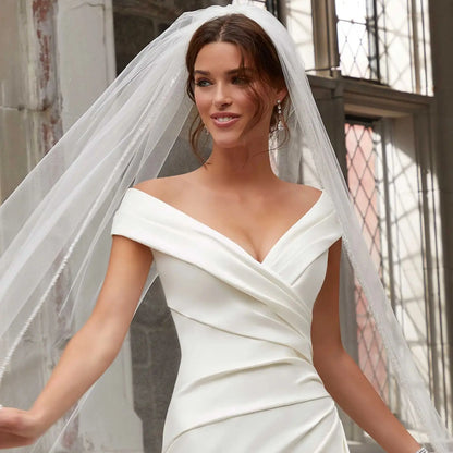 Exquisite Cathedral Wedding Veil with Crystal Beaded Rhinestone Edge