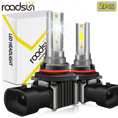 Ultra Bright LED Headlight and Fog Bulb Set 26000 Lumens 6000K White 600% More Visibility Aluminum Long Life 2PCS