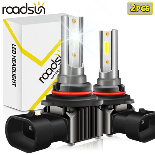 Ultra Bright LED Headlight and Fog Bulb Set 26000 Lumens 6000K White 600% More Visibility Aluminum Long Life 2PCS