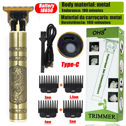 OHS Rechargeable Vintage T9 Cordless Hair Clipper Trimmer OHS S2 Dragon