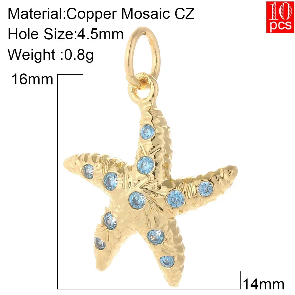 Elegant Blue Eye Heart Necklace Set for Women with Golden Star and Bee Charms on Stainless Steel Chain