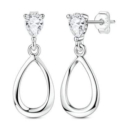 925 Sterling Silver Gold Hoop Earrings Halloween Pumpkin Skull Christmas Tree Zircon Studs for Women DIY Jewelry