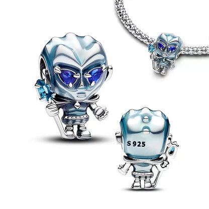 Disney Captain America 925 Sterling Silver Charm Bead