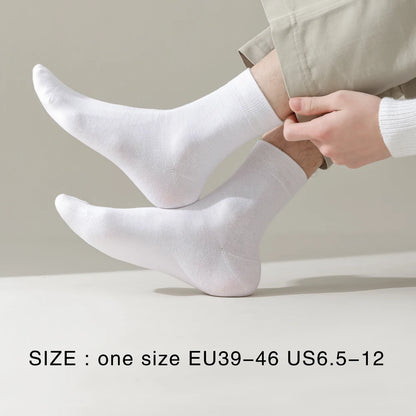 3 Pairs High Quality Mens Business Socks Breathable Cotton
