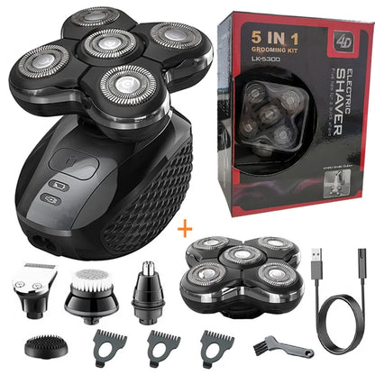 Pro Electric Shaver For Men Rechargeable Wet Dry Razor Grooming Kit With Advanced Blade Technology