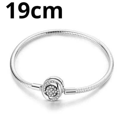 925 Sterling Silver Adjustable Gold Cross Virgin Mary Blue Eye Zircon Charm Bracelet for Women Birthday Gift