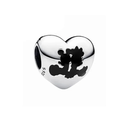 925 Silver Teddy Bear Beads and Mouse Pendant for European Original Bracelet DIY Exquisite Jewelry