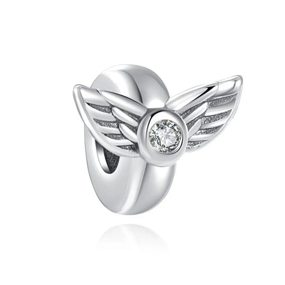 Yinyang Flower Clover Pendant 925 Silver Amulet for Bracelets DIY Jewelry Gift B1221