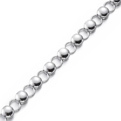 Huge Stainless Steel Handmade Link Chain Necklace and Bracelet for Men Hypoallergenic Fashion Jewelry