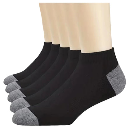 Men's Breathable Cotton Ankle Socks Comfortable Summer Low Cut Casual Socks 10 Pack