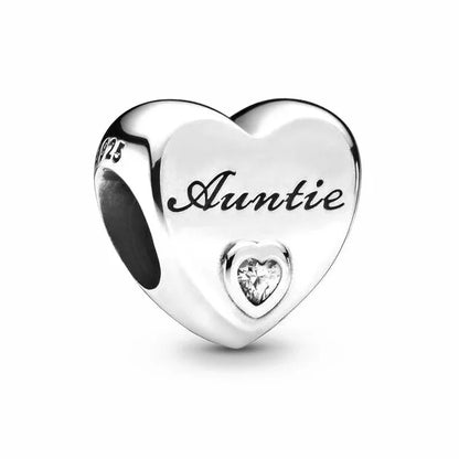 925 Sterling Silver Loving Grandma Family Tree Charm