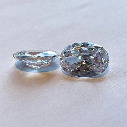 Brilliant Oval Cubic Zirconia Loose Gems Beads for DIY Jewelry Crafting