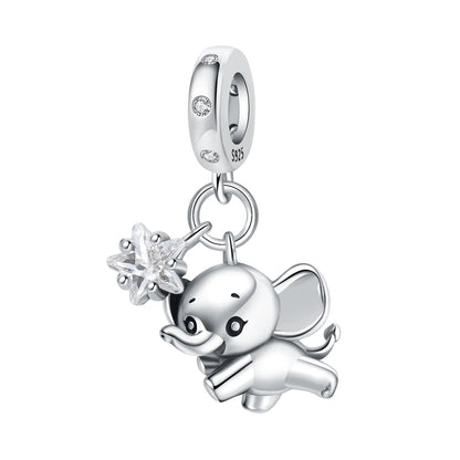 925 Sterling Silver Cute Pet Animal Pendant Charm Gift