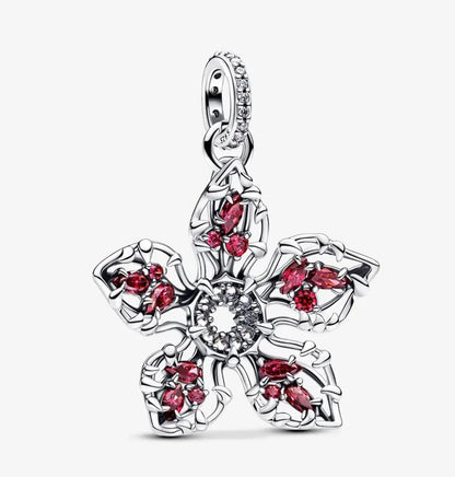925 Sterling Silver Red Love Bunny Dog Skull Ladybug Flower Zircon Beads Charms for DIY Women Bracelet Necklace Gift