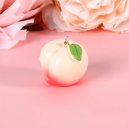 10 Piece 3D Simulated Fruit Flat Back Charms for DIY Jewelry Earrings Bracelets and Hairpins