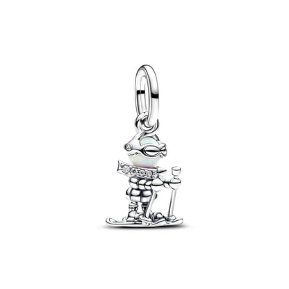 Miniso Snowflake Charm Beads 925 Sterling DIY Bracelet