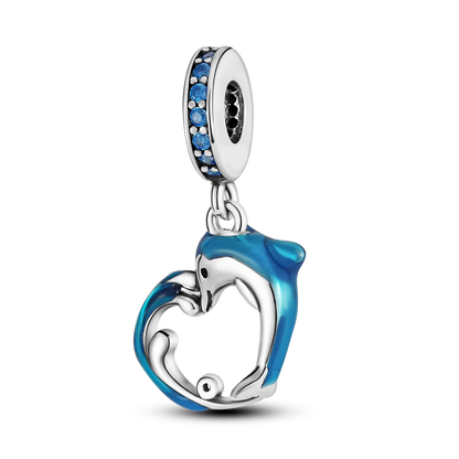 CharmBeads 925 Silver Blue Series DIY Bracelet Charms Top Rated Fashion Pendants KTC069
