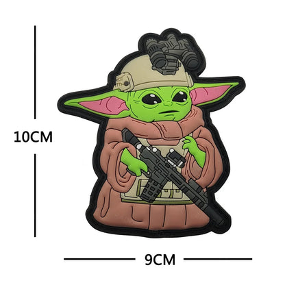 Cute Baby PVC 3D Rubber Night Vision Device Patches Badge