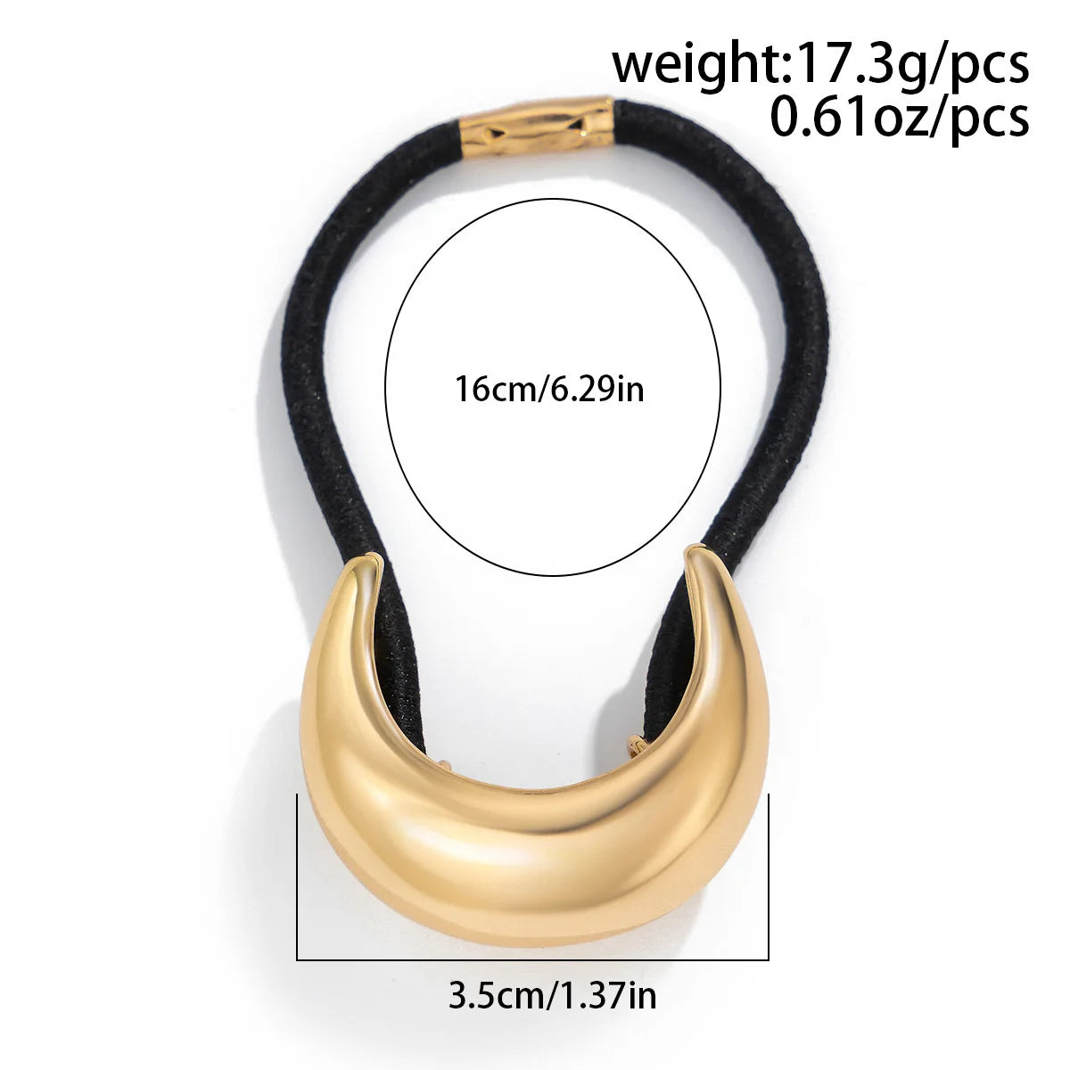 Trendy Geometric Double-Layer Metal Hair Bands for Women