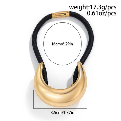 Trendy Geometric Double-Layer Metal Hair Bands for Women