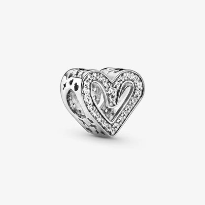 Romantic Heart Bead Pendant Set for Charm Bracelets and Necklaces Thanksgiving Jewelry Gift for Women BD11