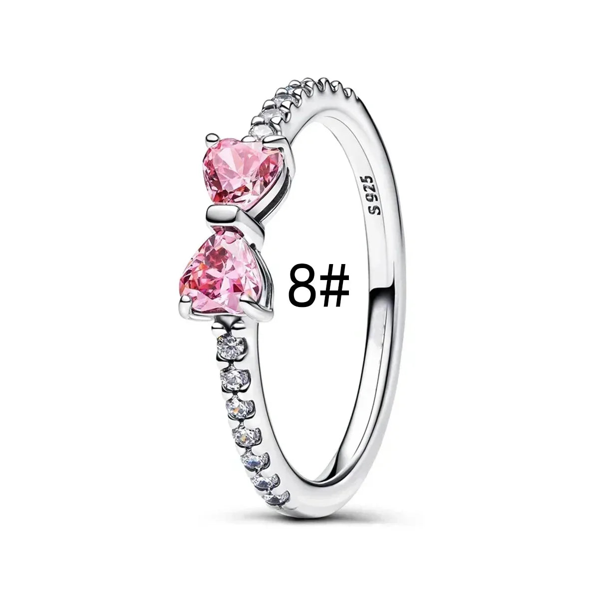 925 Sterling Silver Colorful Butterfly Heart Charms for Women DIY Jewelry Pendants Rings Earrings Bracelets