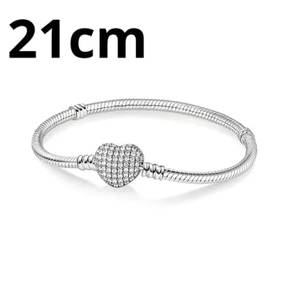 925 Sterling Silver Adjustable Gold Cross Virgin Mary Blue Eye Zircon Charm Bracelet for Women Birthday Gift