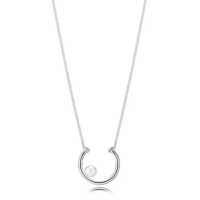 Elegant 925 Sterling Silver Heart Pendant Necklace for Women - Perfect Valentine's Day Jewelry Gift