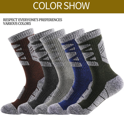 Thermal Thick Winter Hiking Socks Cotton Cushion Sole