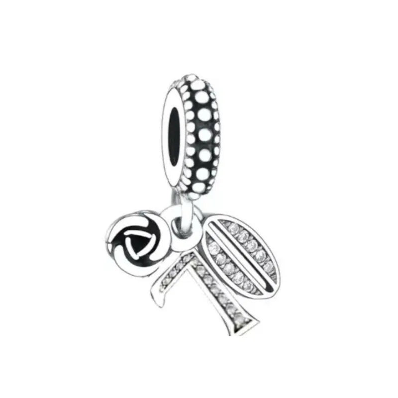 European 925 Sterling Silver Birthday Celebration Pendant Charm Bead for Women Bracelet and Necklace