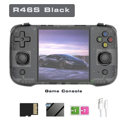 BOYHOM R46S Retro Handheld Game Console Linux RK3566 4.0 Inch IPS Screen 15000 Games Portable Mini HDMI 4000mAh Battery Kids Gift