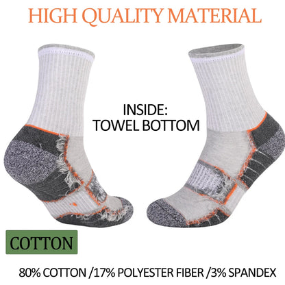 6 Pairs Heavy Cushion Hiking Socks Unisex Sizes 35 To 50
