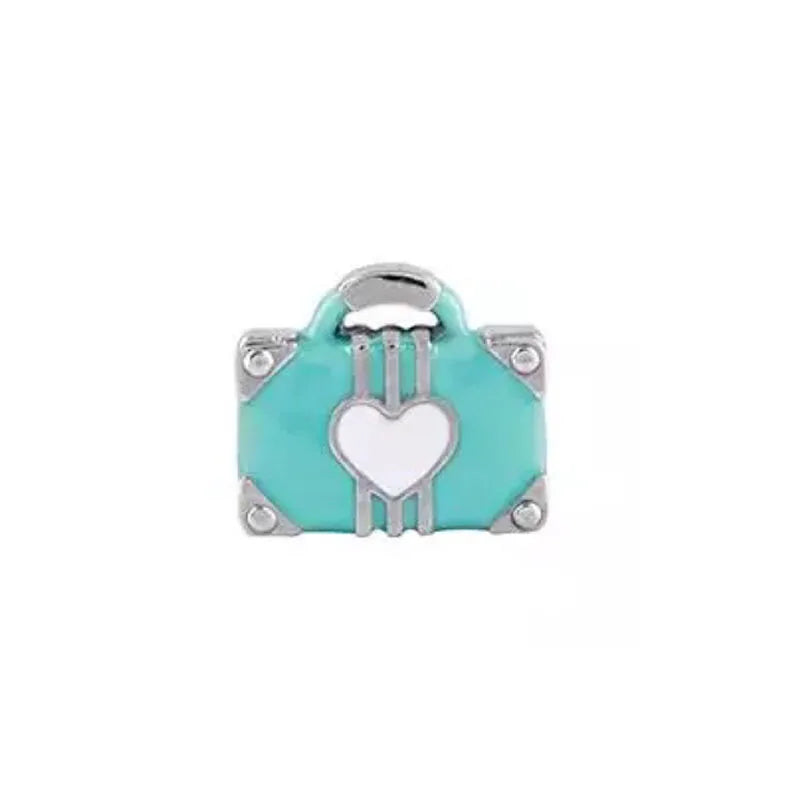 925 Sterling Silver Green Clover Pendant for European Bracelet Charms Women Jewelry B2936