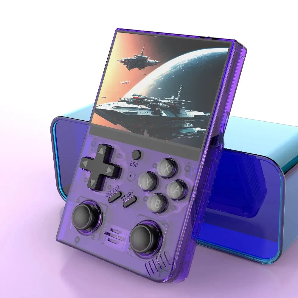 BOYHOM R35PlUS Retro Handheld Game Console 3.5 Inch Video Game Console Linux System Double Joystick Portable Pocket Video Player