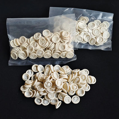 Disposable Latex Finger Cots Powder Free Fingertip Protectors 100 Pack for Watch Repair and Precision Work