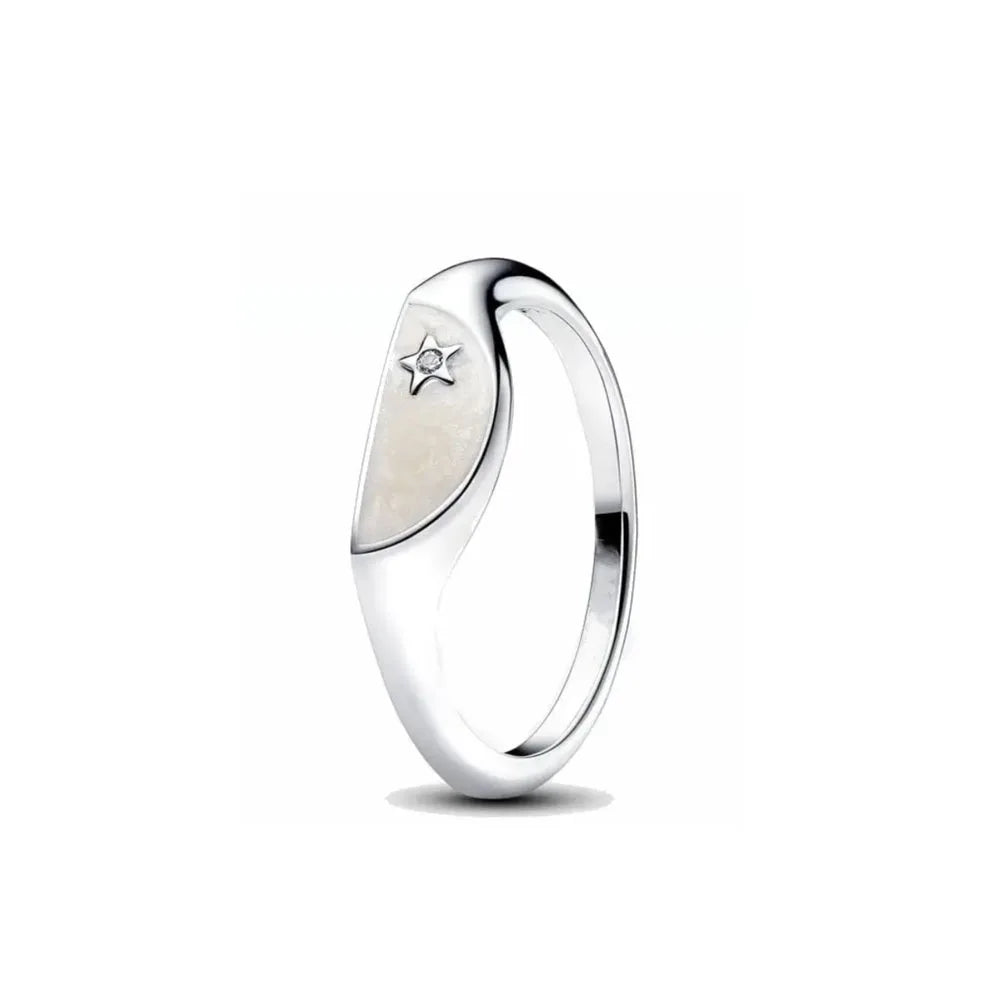 925 Silver Heart Charm Rings for Bracelets with Zircon Stones - Classic 2024 Design P2390