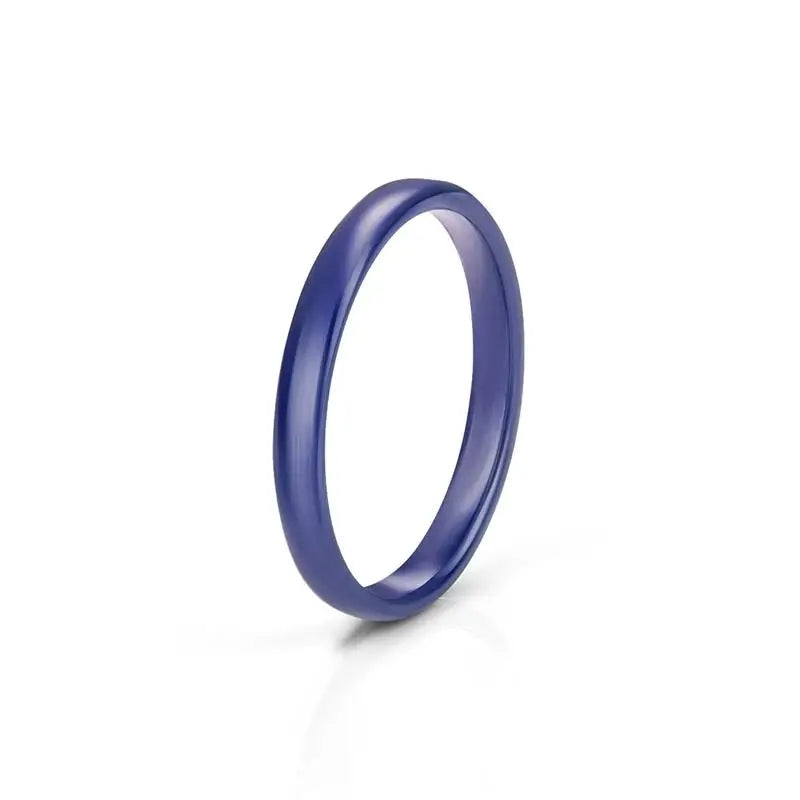 Jiayiqi Smooth Cut Ceramic Rings for Couples in Trendy Colors
