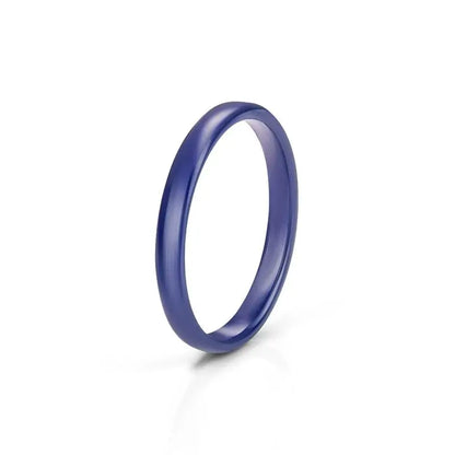 Jiayiqi Smooth Cut Ceramic Rings for Couples in Trendy Colors