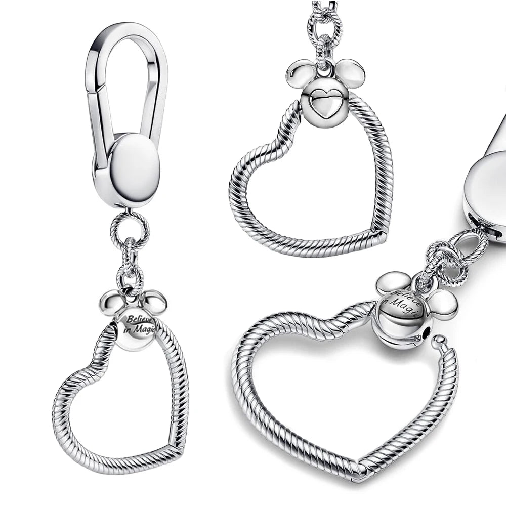 Silver Elegance Key Ring DIY Jewelry Accessory for Women 925 Sterling Silver