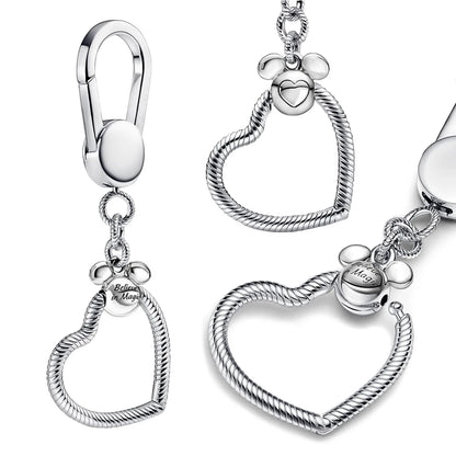 Silver Elegance Key Ring DIY Jewelry Accessory for Women 925 Sterling Silver