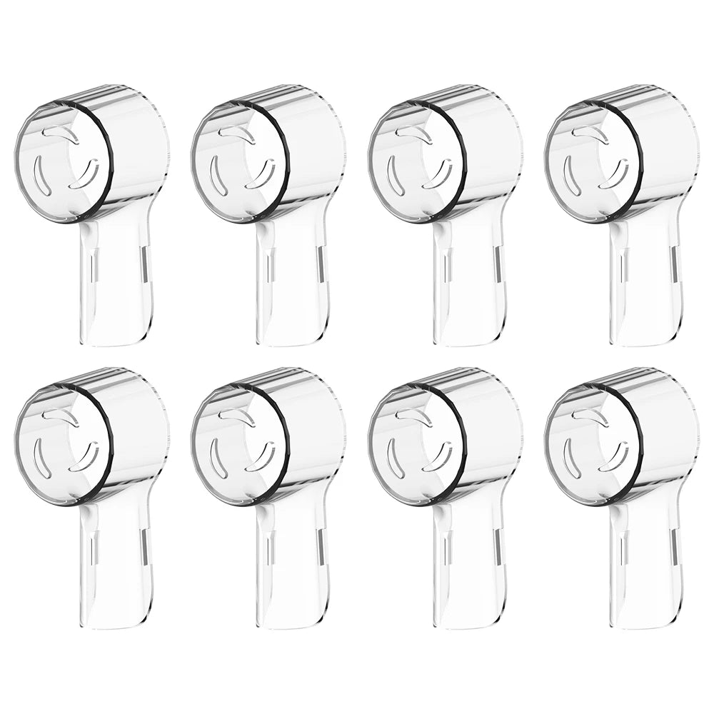 Toothbrush Dustproof Covers Caps Compatible With Braun Oral B iO Protector Clear-8 Pcs