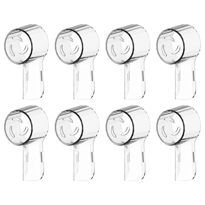 Toothbrush Dustproof Covers Caps Compatible With Braun Oral B iO Protector Clear-8 Pcs