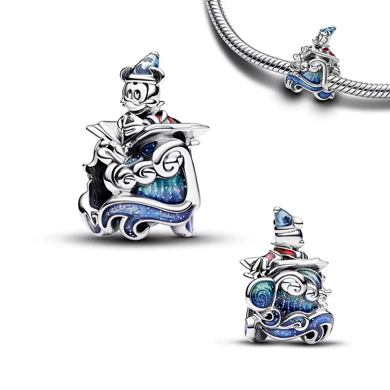 Disney Captain America 925 Sterling Silver Charm Bead