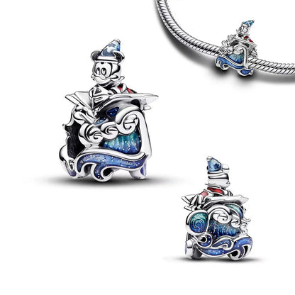 Disney Captain America 925 Sterling Silver Charm Bead