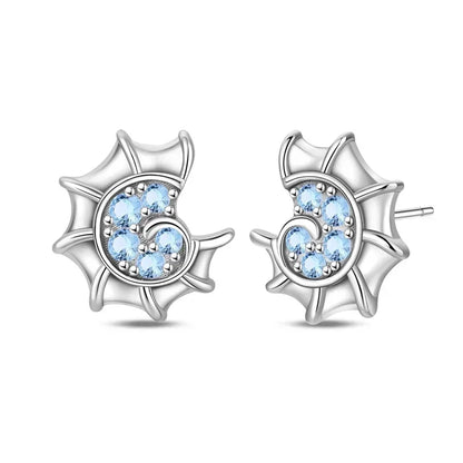 925 Sterling Silver Gold Hoop Earrings Halloween Pumpkin Skull Christmas Tree Zircon Studs for Women DIY Jewelry