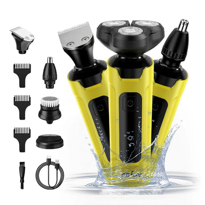 Sejoy 3 In 1 Multifunction Electric Shaver for Men Waterproof Beard and Nose Hair Trimmer with Fast Charging
