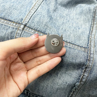 Gothic Skull Helmet Motorcycle Brooch Pin - Unique Unisex Metal Jewelry Gift