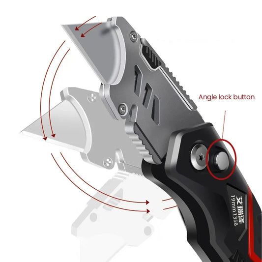 AIRAJ Multifunctional Utility Knife Heavy Duty 18mm Blade