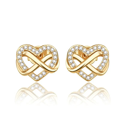 925 Sterling Silver Luxury Heart Sun Moon Stud Earrings Bow Butterfly Crab Clip Set for Women Party Jewelry Gifts